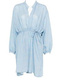 Woolrich - Kleedjes ,Blauw ,Flowing Dress - Lyst