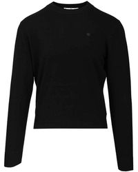 Acne Studios - Wollen Trui Met Ronde Hals - Lyst
