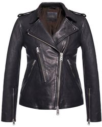 AllSaints 'elva' Biker Jacket - Zwart