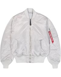 Alpha Industries - Jassen ,Grijs ,Pastel Ma-1 Bomber Jas - Lyst