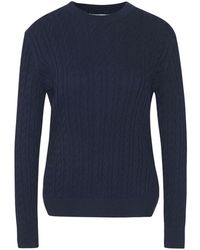 Barbour - Truien & Vesten ,Blauw ,Katoen Lkn 1630Ny 73 Ronde Hals Gebreide Trui - Lyst