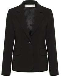Inwear - Schwarzer Blazer Jacke Mit V-Ausschnitt - Lyst