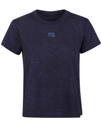 T By Alexander Wang - Glitter logo essential t-shirt - Lyst