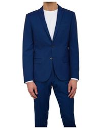 Antony Morato - Jassen ,Blauw ,Polyester Blauw Pak Jasje - Lyst
