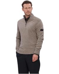 Peuterey - Truien & Vesten ,Wol Braille Grs 04 Half-Zip Sweater - Lyst