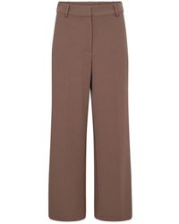 co'couture - Broeken ,Bruin ,Wide Broeken - Lyst