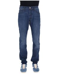 Jacob Cohen - Jeans Etichetta Pelle Logata - Lyst