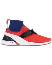 Ferrari - Almond toe high-top sneakers - Lyst