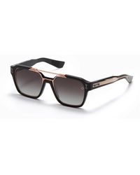 Akoni - Audace occhiali da sole quadrati nero oro rosa - Lyst