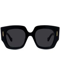 Loewe - Eleganti occhiali da sole oversize acetato nero - Lyst