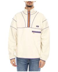 Huf - Hoodies & Sweatvesten ,Wit ,Polyester Elysian Quarter Zip Fleece - Lyst