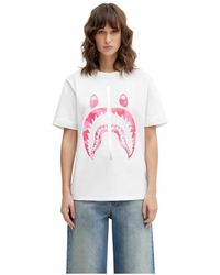A Bathing Ape - Camo Shark Tee - Lyst