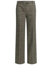 Circolo 1901 - Broeken ,Bruin ,Straight Broeken - Lyst