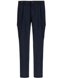 Herno - Broeken ,Blauw ,Nylon Blauwe Cargo Dive Nylon Broek - Lyst