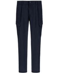 Herno - Broeken ,Blauw ,Nylon Blauwe Cargo Dive Nylon Broek - Lyst