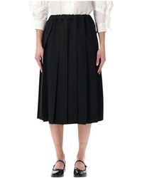 Comme des Garçons - Plissé Midi Rok - Lyst