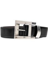 Versace - Accessoires ,Zwart ,Leer Leren Riem 4 Cm - Lyst