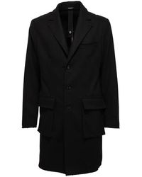 Officina 36 - Strukturierter Wollmantel Jacke - Lyst