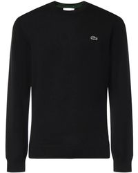 Lacoste - Schwarze pullover für männer - Lyst