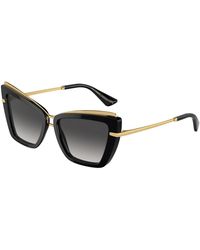 Dolce & Gabbana - Stylische sonnenbrille dg4472 schwarz/grau - Lyst