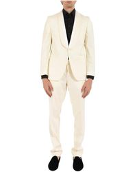 HUGO - Slim Fit Woll Smoking Anzug - Lyst
