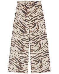 Ganni - Jeans ,Veelkleurig ,Denim Print Denim Lari Jeans - Lyst