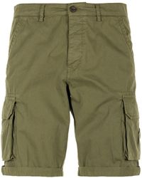 40weft - Groene Cargo Bermuda Shorts - Lyst