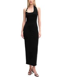 HUGO - Kleedjes ,Zwart ,Leer Shagar Dress - Lyst