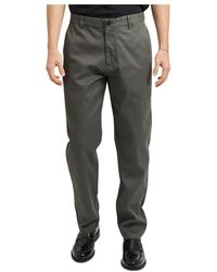 ARMANI EXCHANGE - Broeken ,Grijs ,Katoen Regular Fit Broeken - Lyst