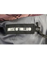 House of Holland Checkered blazer jacket Morado - Multicolor