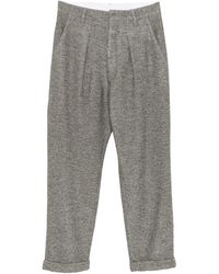 RANRA - Broeken ,Bruin ,Leer Fold Wool Chino Pants - Lyst