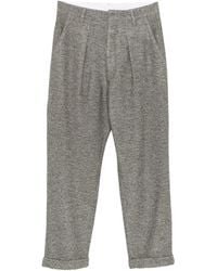 RANRA - Broeken ,Bruin ,Leer Fold Wool Chino Pants - Lyst