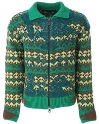 ANDERSSON BELL - Submerge Nordic Zip-Up Strickjacke - Lyst