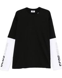 Gcds - Tops ,Zwart ,Katoen Zwarte Logo Crew Neck Sweater - Lyst