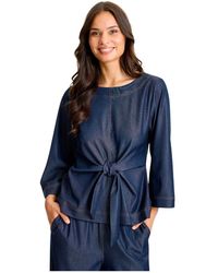 iN FRONT - Overhemden ,Blauw ,Blouses - Lyst