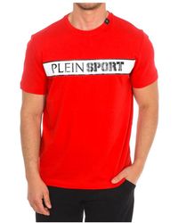 Philipp Plein - Fitness ,Rood ,Katoen T-Shirt Met Korte Mouwen En Merkprint - Lyst