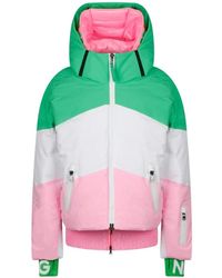 Bogner - Jassen ,Veelkleurig ,Kleur Blok Ski Donsjas - Lyst