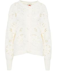 FARM Rio - Truien & Vesten ,Wit ,Elegante Gebreide Bianco Aw 25 Vest - Lyst