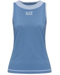 EA7 - Sleeveless Training Tops - Lyst