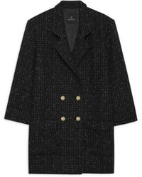 Anine Bing - Vintage tweed kleid katharine schwarz/weiß - Lyst