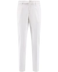 J.Lindeberg - Pantaloni bianchi elasticizzati con bottone e zip - Lyst