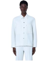 Lemaire - Cotton Twill Overshirt - Lyst