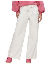 Object - Objrosie Mw Wide Jeans - Lyst