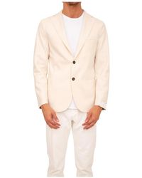 Eleventy - Jassen ,Wit ,Wol Single Breasted Jacket - Lyst