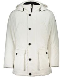 BOSS - Stilvolle weiße osiass jacke mit abnehmbarer kapuze - Lyst