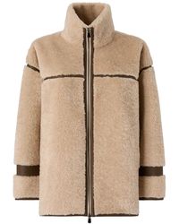 Pinko - Jassen ,Nepbont Nepbont & Shearling Jas - Lyst