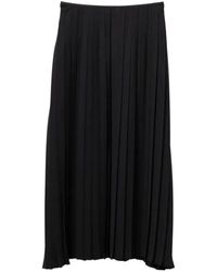 Junya Watanabe - Rokken ,Zwart ,Geplooide Midi Rok - Lyst