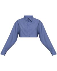 Balenciaga - Het Cropped Shirt - Lyst