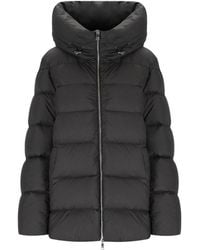 Add - Jassen ,Zwart ,Polyester Cocoon Hooded Down Jacket - Lyst