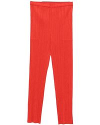 Issey Miyake - Geplooide Cropped Broek - Lyst